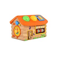 Casa Montessori de Bloques de Madera Para Niños